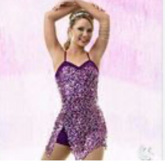 Sequin Purple sequin costume - Picture 2 of 5